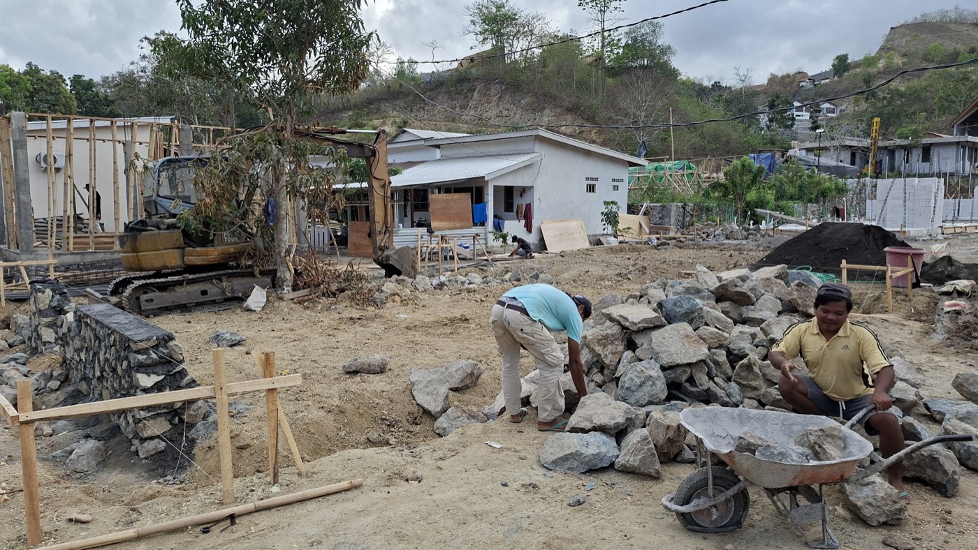 Groundworks on the Habitat CoLiving site in Kuta, September 2026